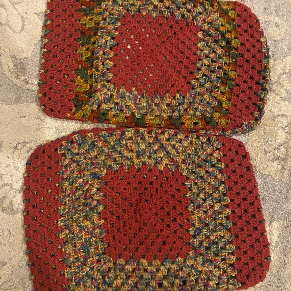 Large Granny Square Crochet Queen Blanket Boho - Picture 5 of 6